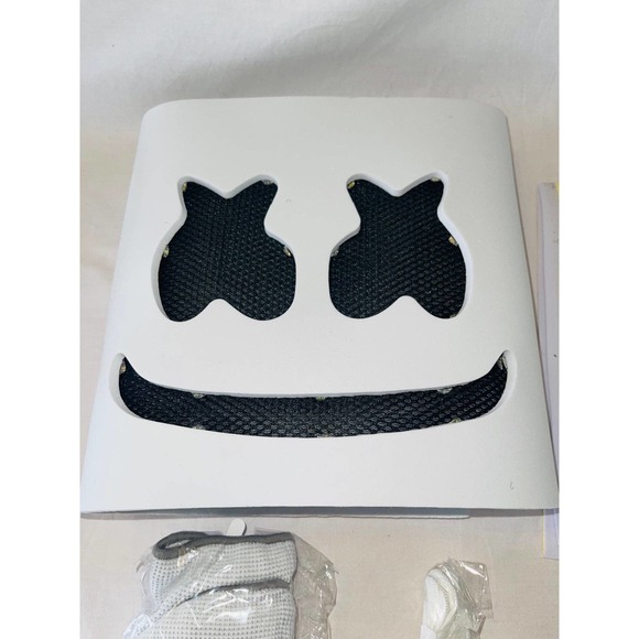 DJ Marshmellow Costumes Dj Marshmello Light Up Mask Cosplay Helmet Poshmark